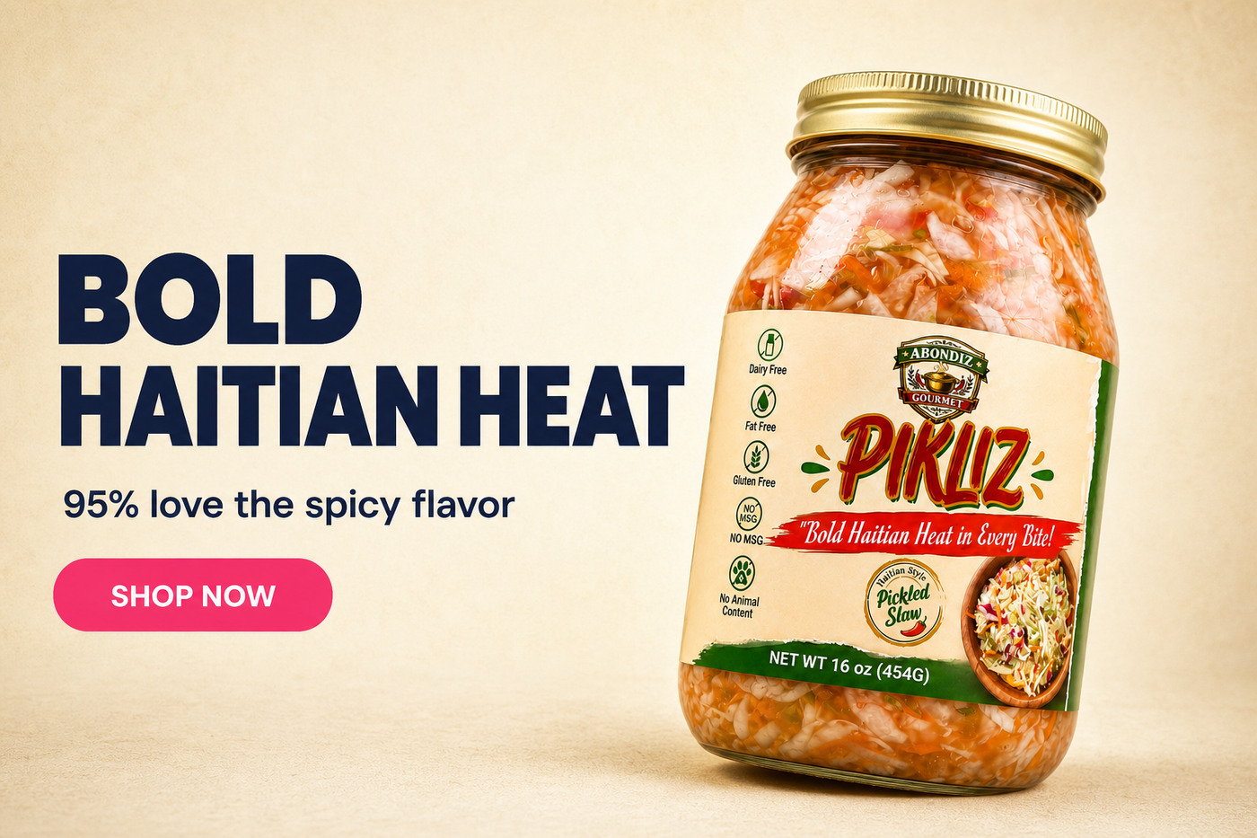 AbondiZ Gourmet Pikliz jar